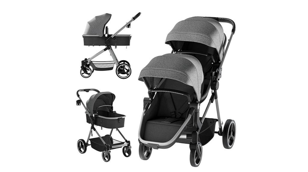 twin toddler double stroller