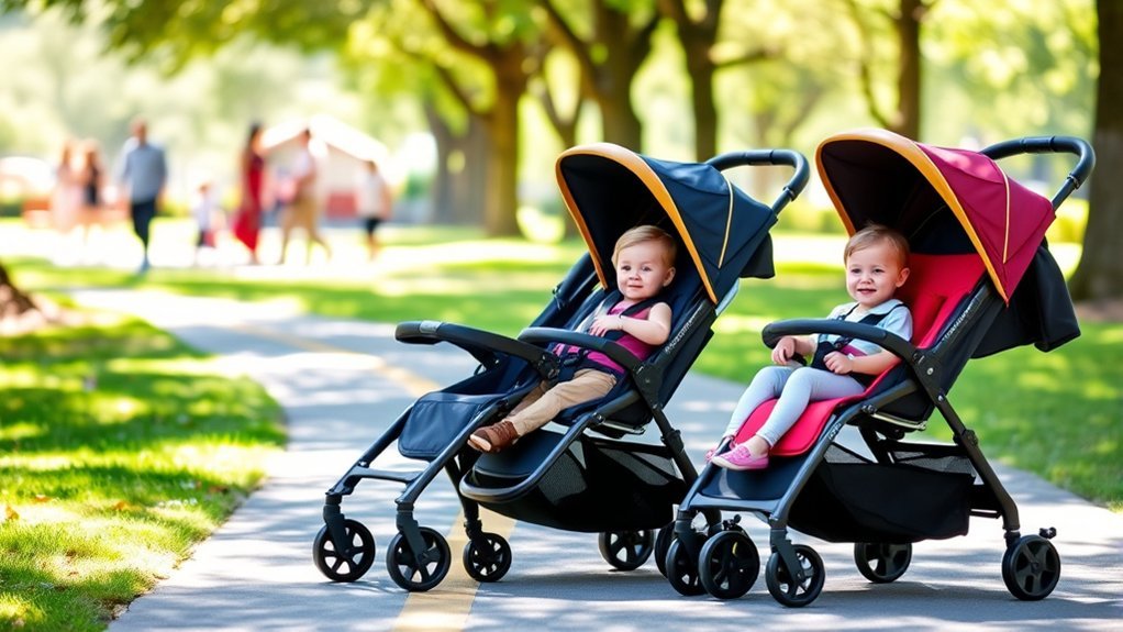 ultimate comfort double strollers