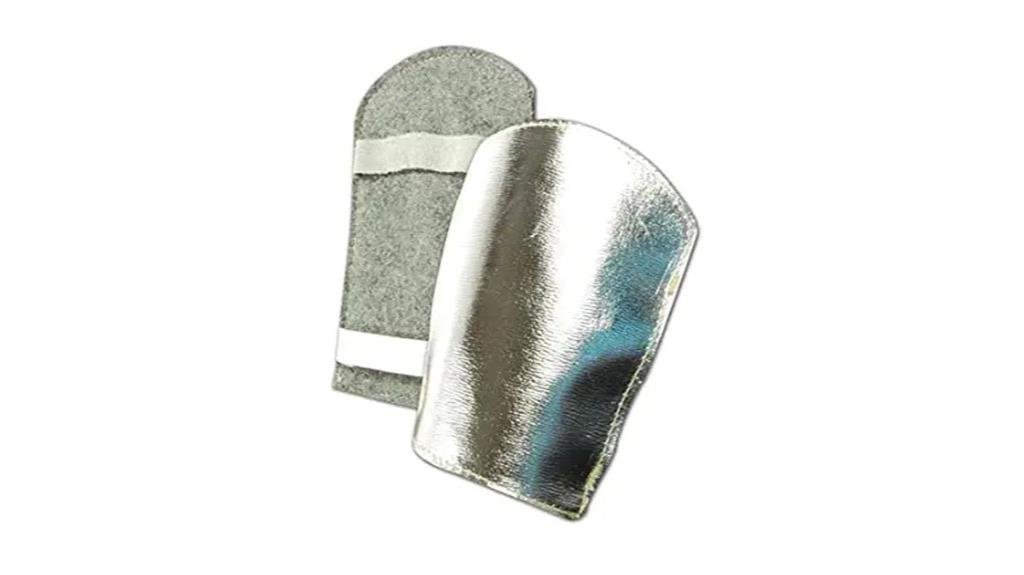 aluminized leather hand pads