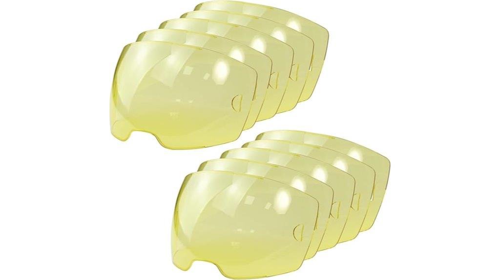 amber front lid lenses