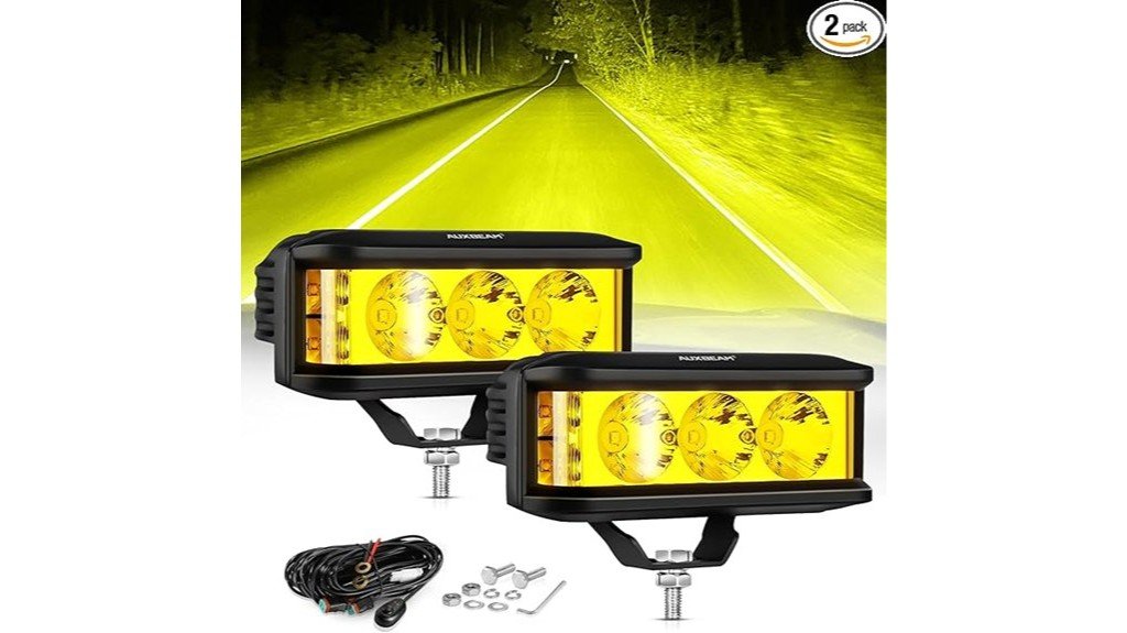 auxbeam amber fog lights