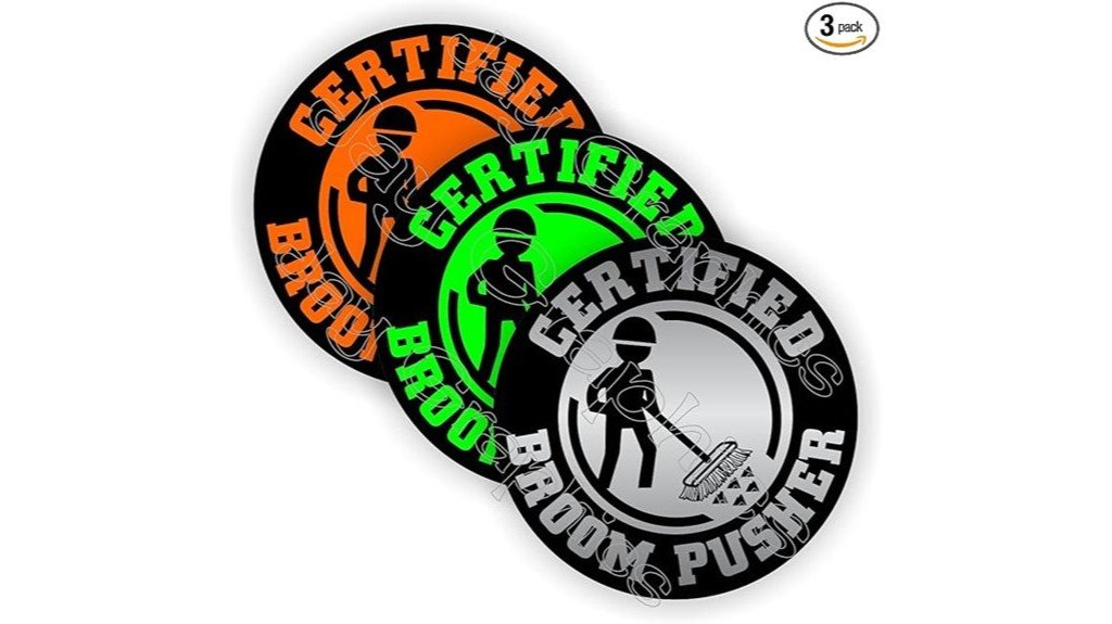 broom pusher sticker review