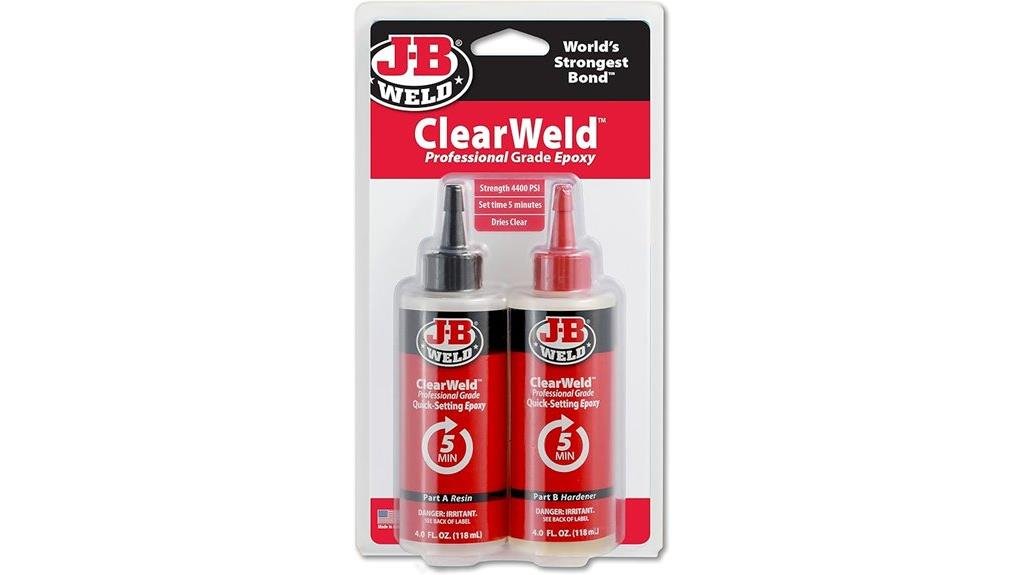 clearweld epoxy performance review