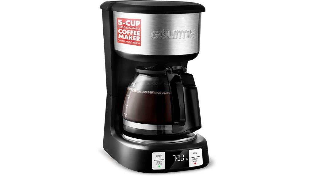 compact and convenient coffee maker