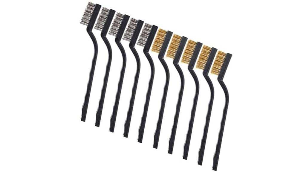 compact wire brush set