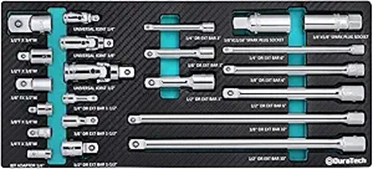 comprehensive tool accessory set