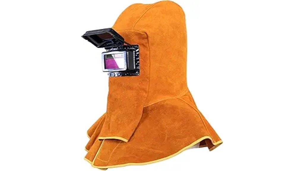 cowhide leather welding hood