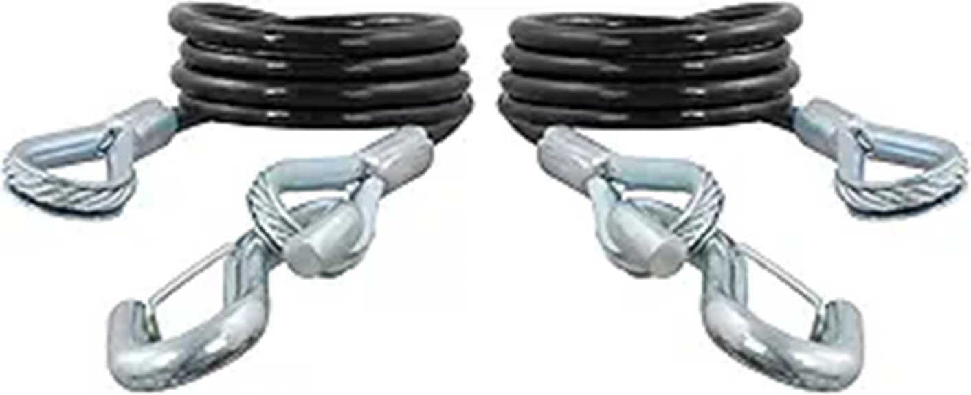 curt trailer safety cables