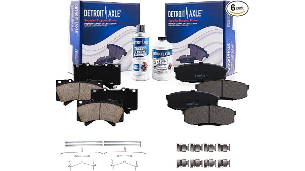 detroit axle brake pads evaluation