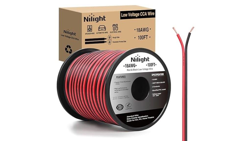 durable 100ft 18awg wire