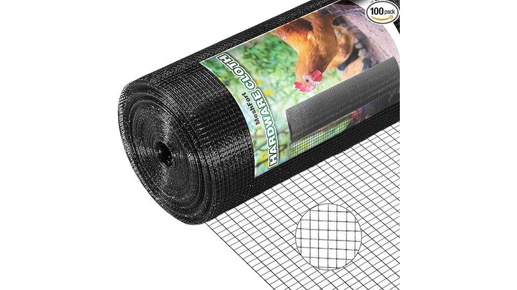 durable black fencing material