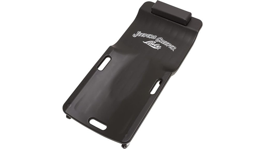 durable black plastic creeper