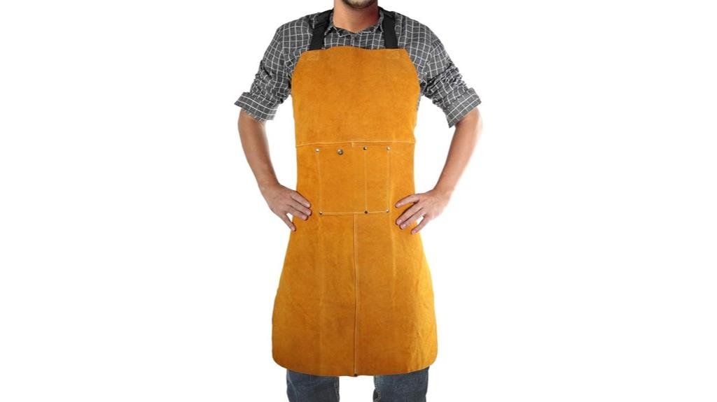 durable leather welding apron