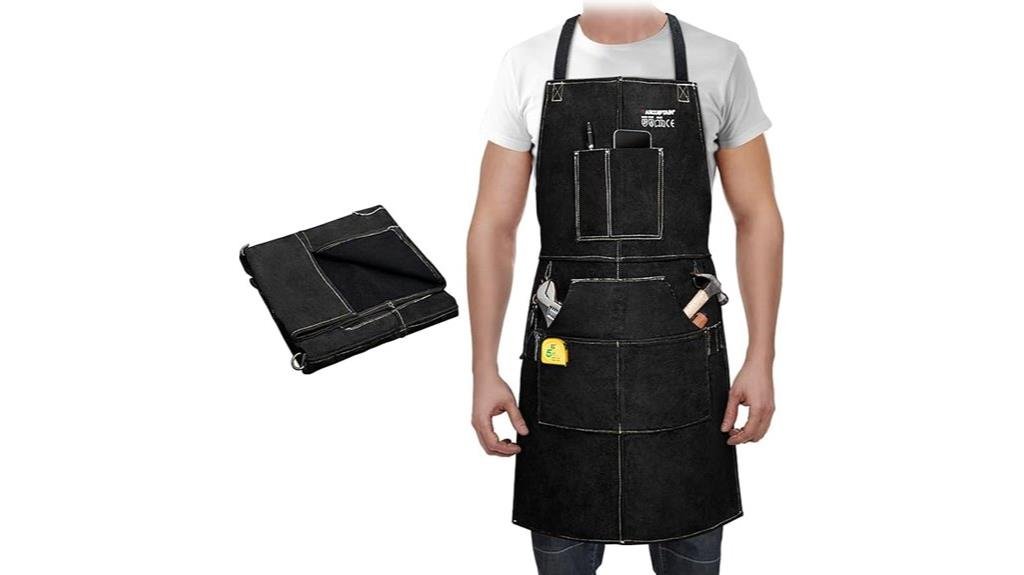 durable leather welding apron