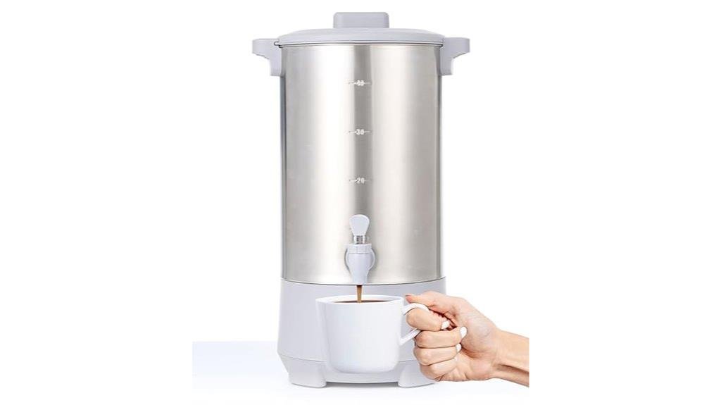 efficient large capacity coffee urn