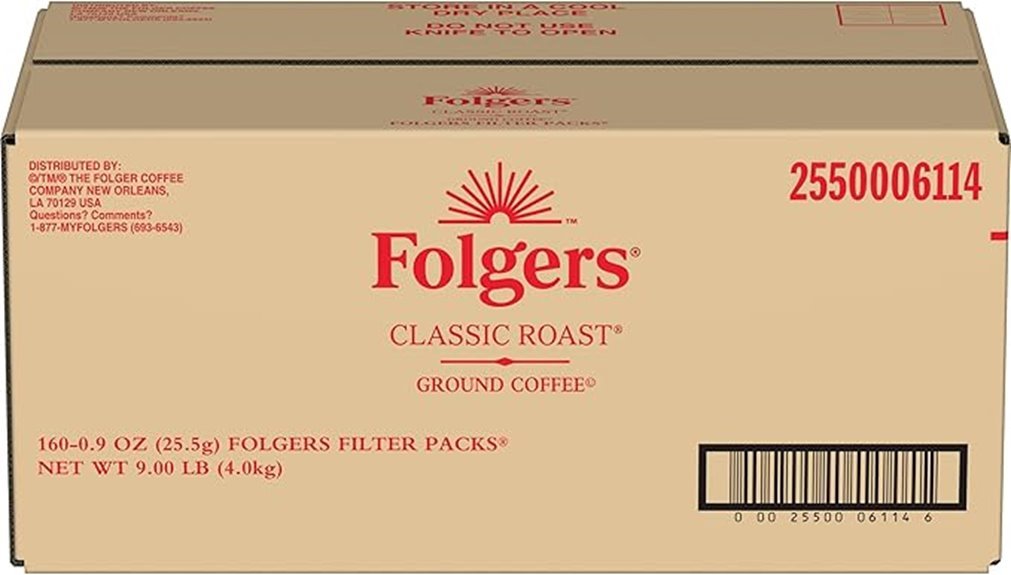folgers coffee filter packs