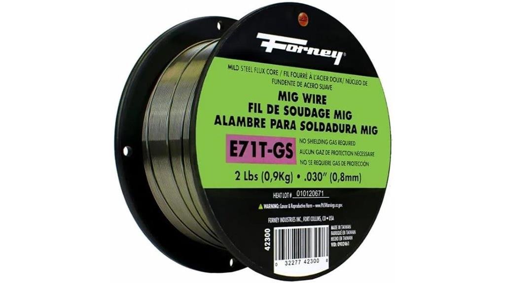 forney flux core wire