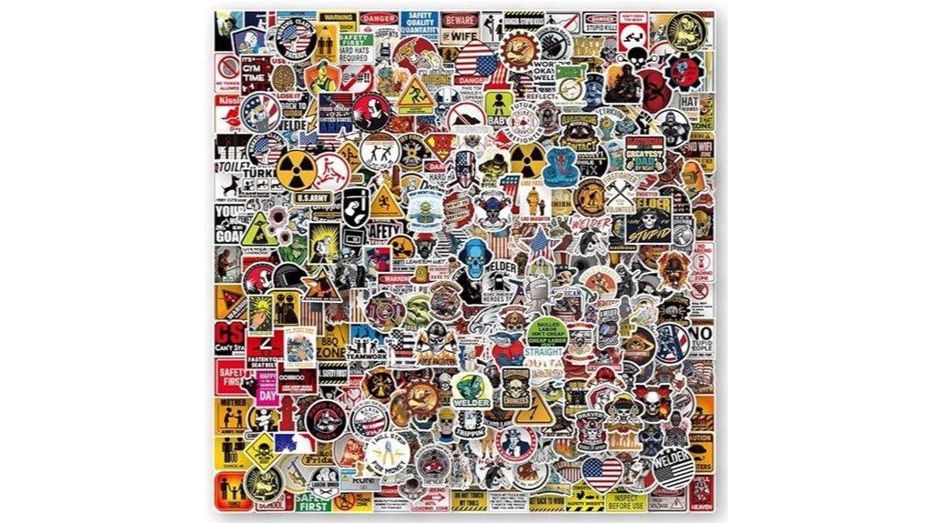 hard hat sticker collection