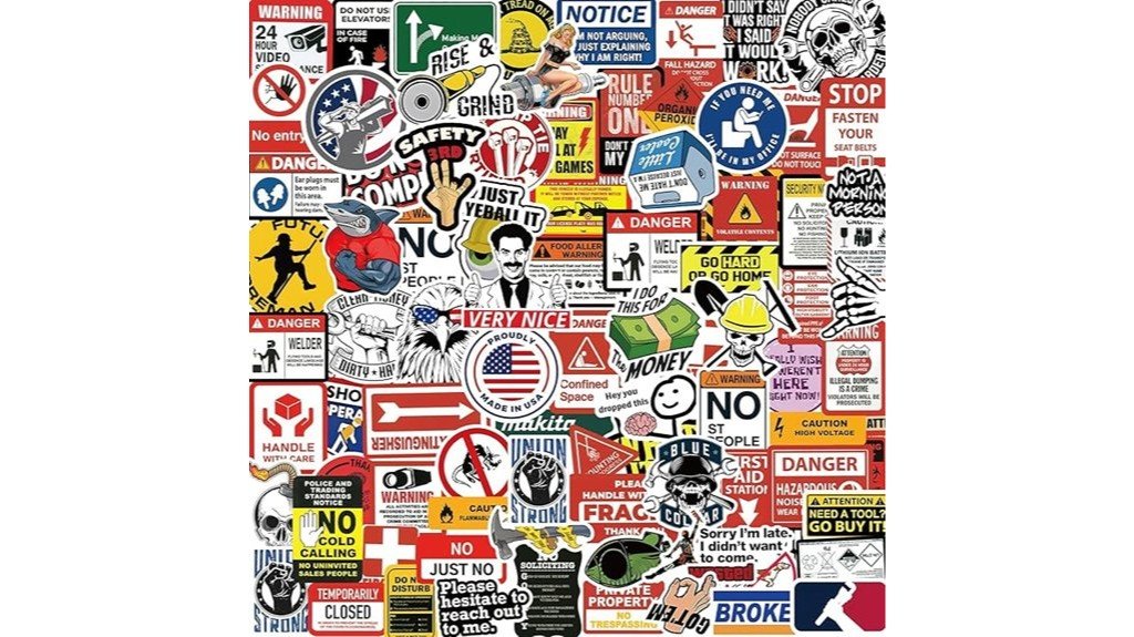 hard hat sticker collection