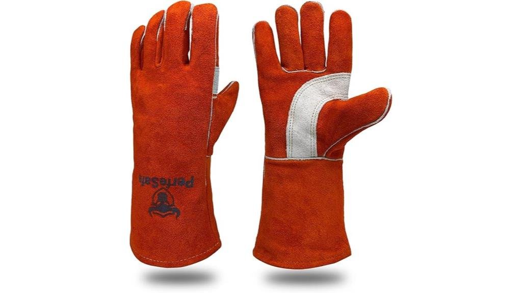 heat resistant welding gloves