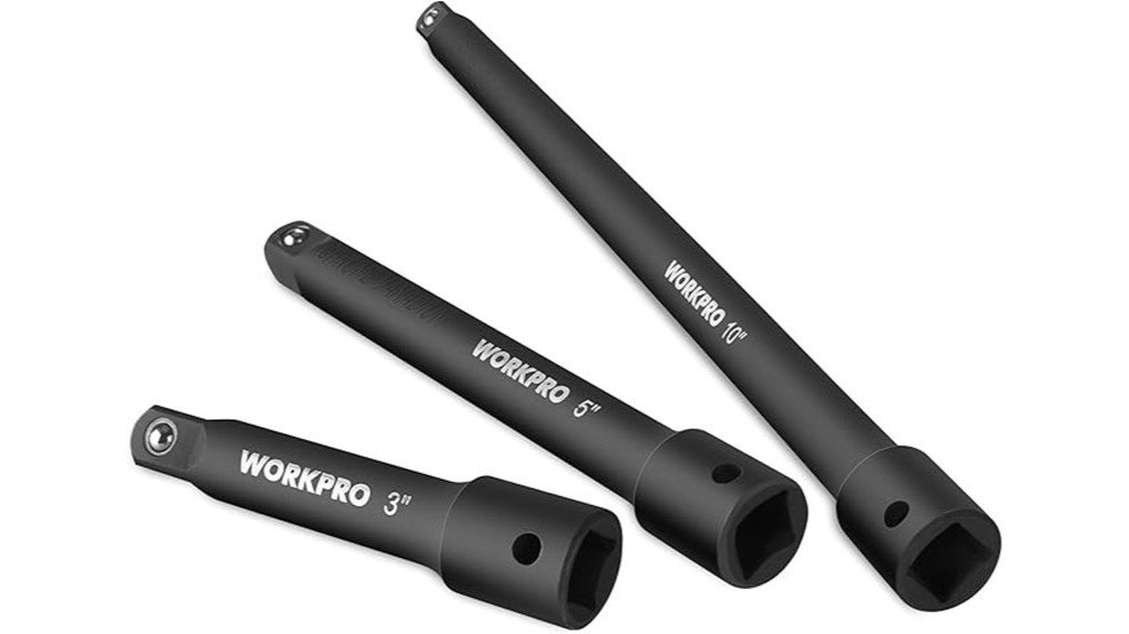 impact extension bar set