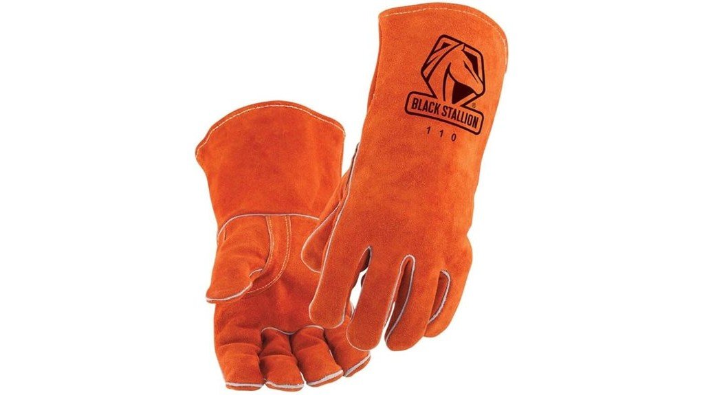 large black stallion gloves