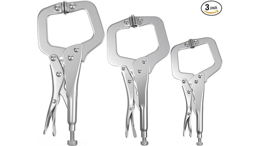 locking c clamp set