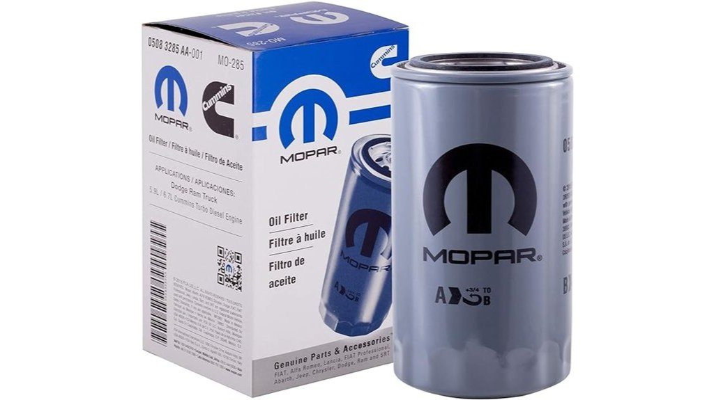 mopar oil filter performance