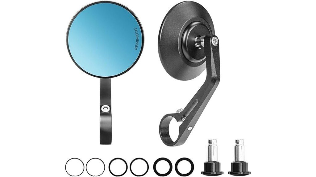 motorcycle bar end mirrors
