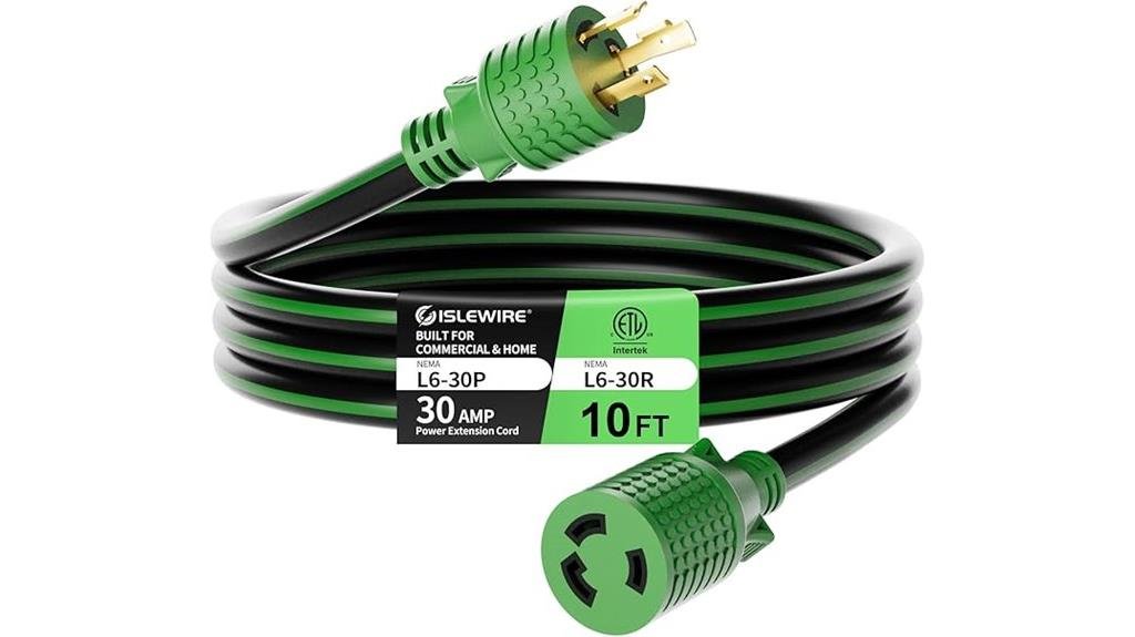 nema l6 30 extension cord review