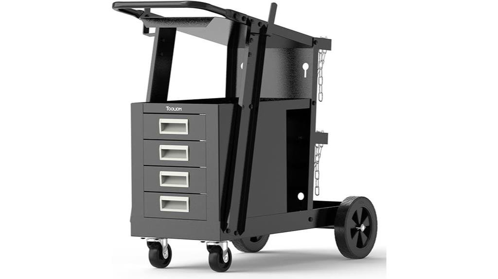 organized and mobile welding cart