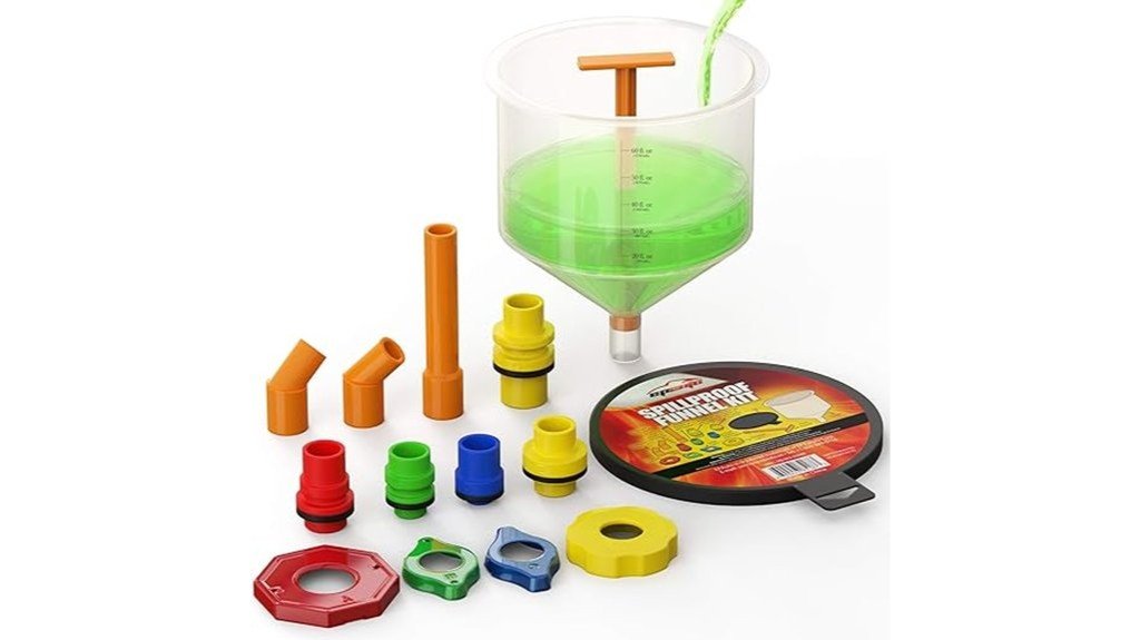 radiator coolant filling funnel