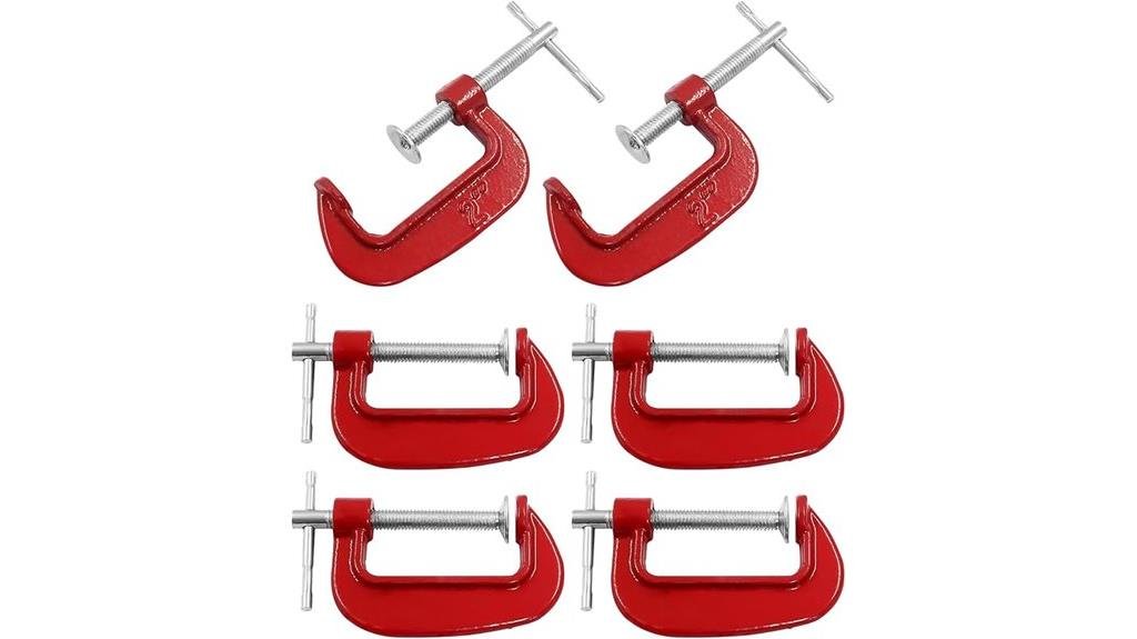 red c clamp set