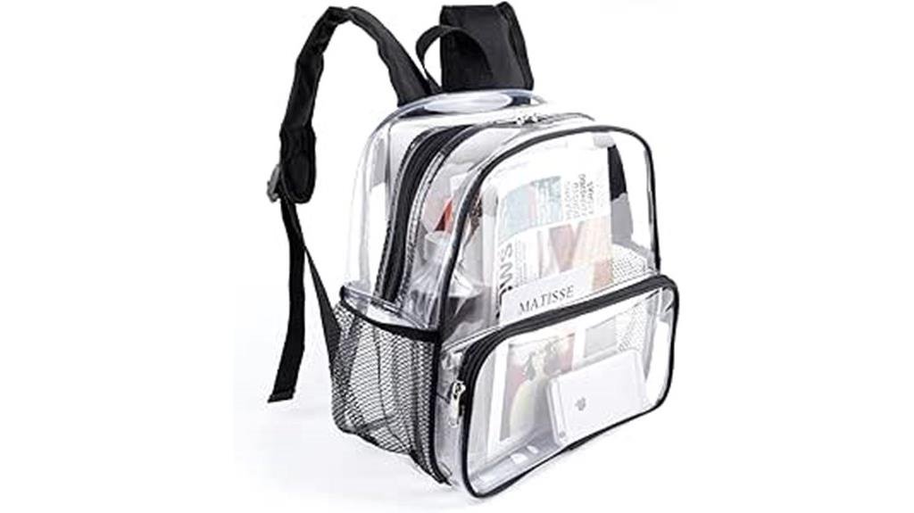 stadium event clear backpack