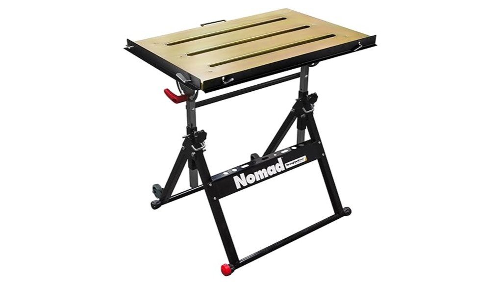 sturdy steel welding table