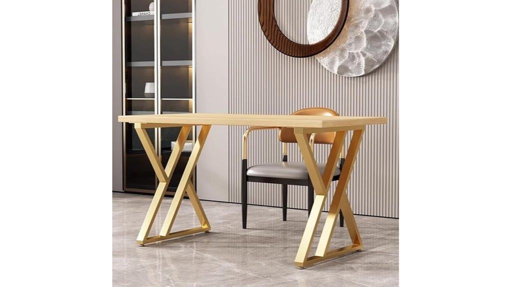 stylish metal dining table legs