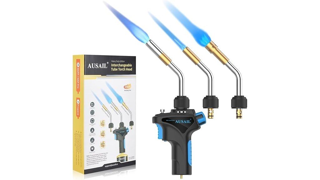 three tube propane torch head