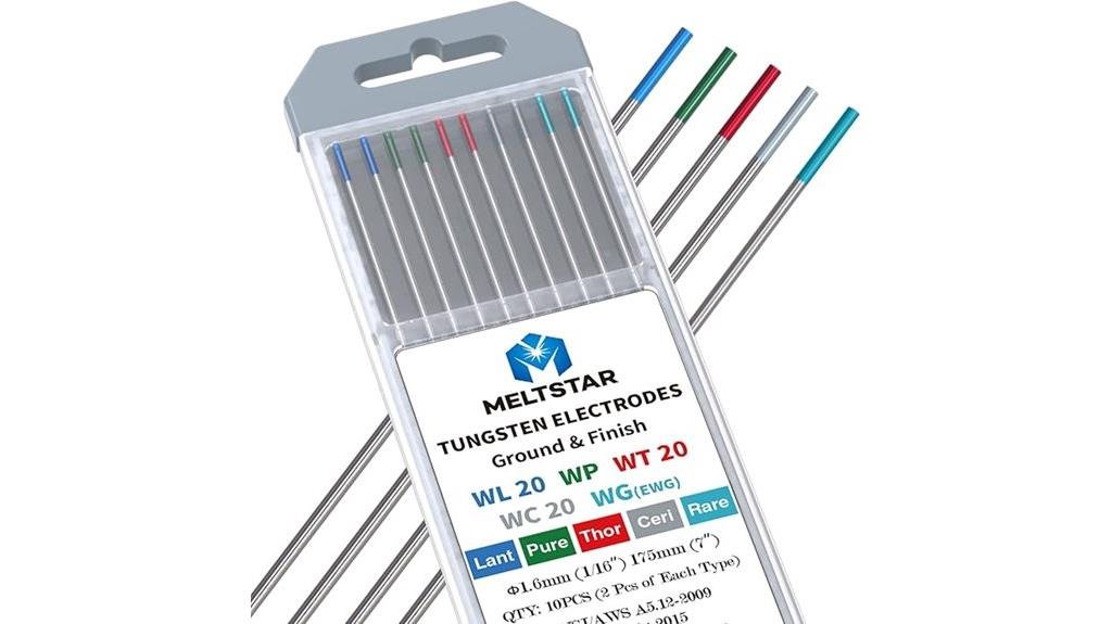 tig welding electrode evaluation