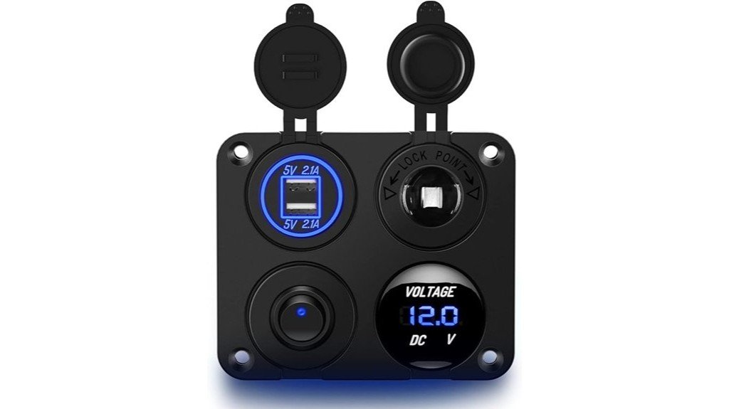 versatile charging socket panel