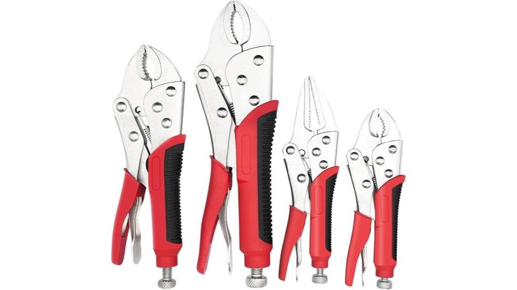 versatile lock pliers set