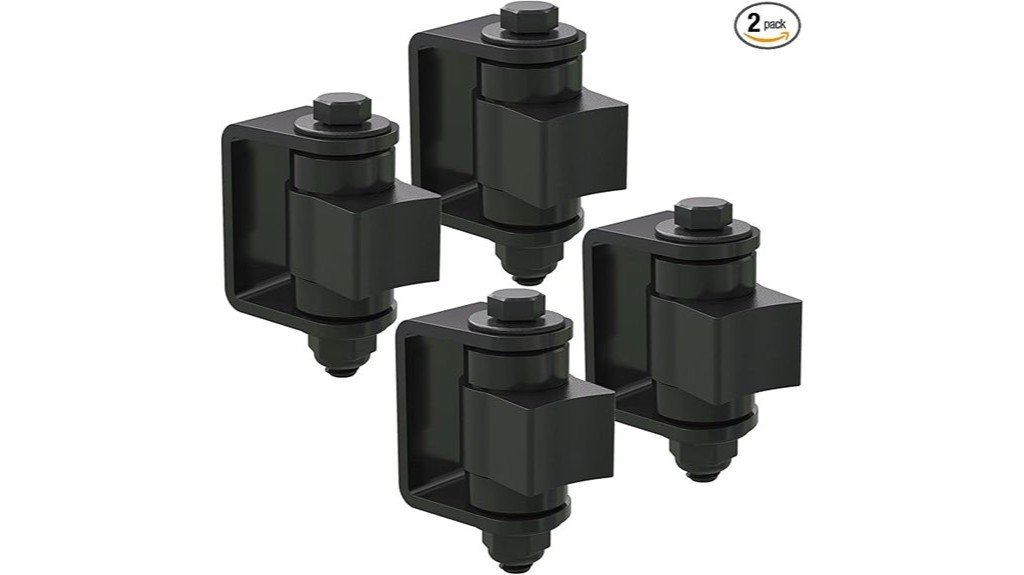 weldable hinges for gates