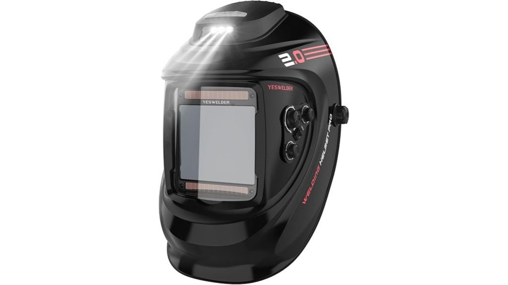 welding helmet performance evaluation