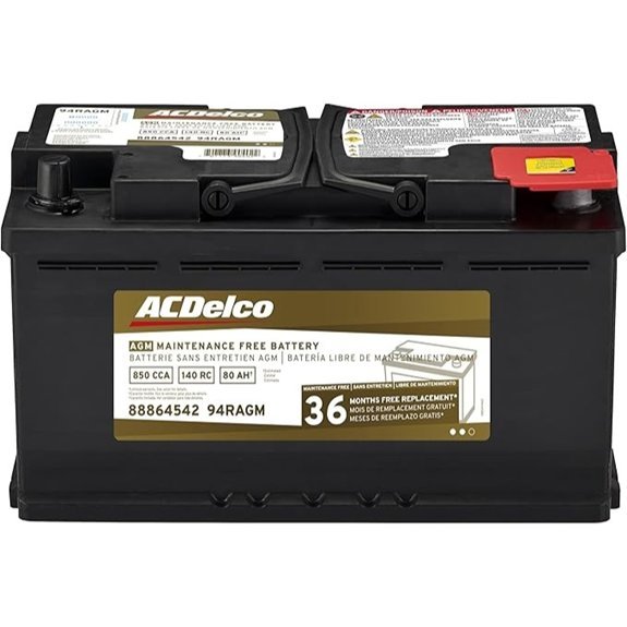 ACDelco Gold 94RAGM (88864542) 36 Month Warranty AGM BCI Group 94R Battery