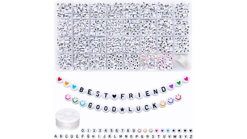 acrylic letter beads review