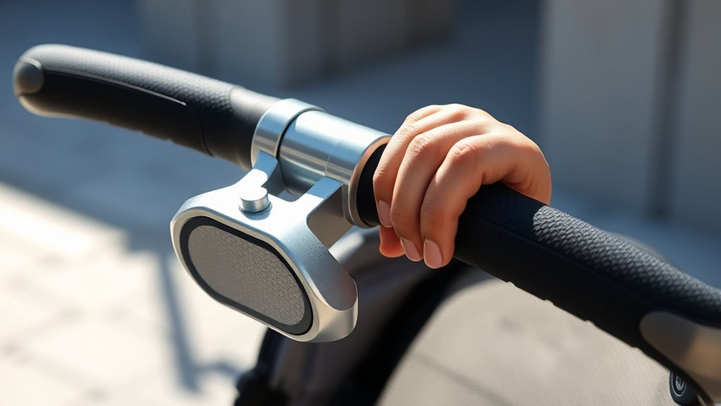 adjust jogging stroller handlebar