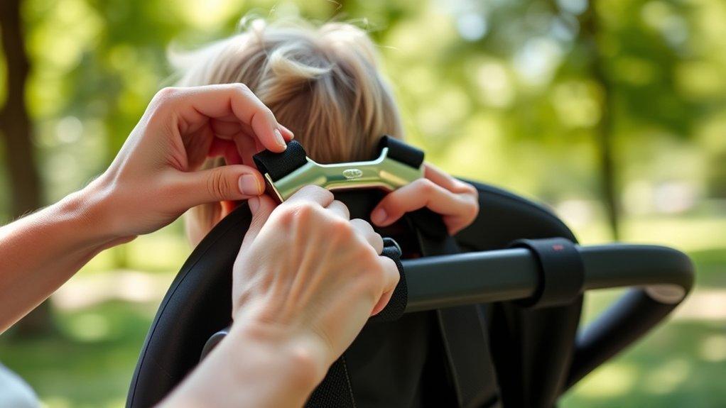 adjust shoulder straps properly