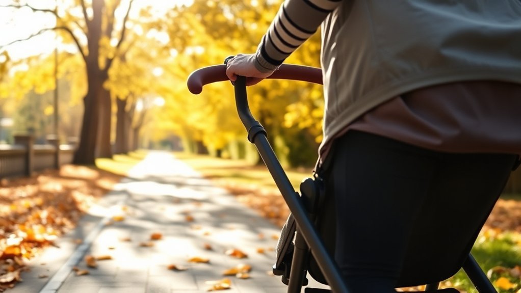 adjust stroller handle height