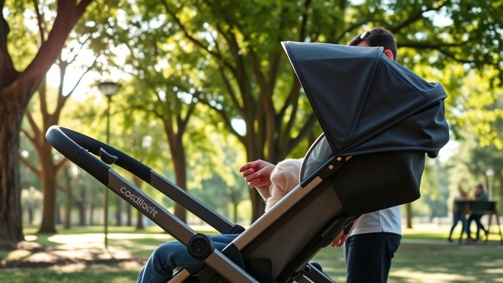 adjust stroller seat angle