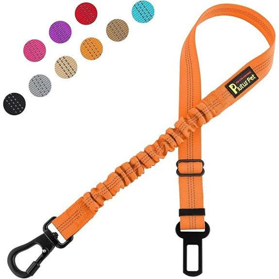 Plutus Pet Adjustable Reflective Dog Car Seat Belt