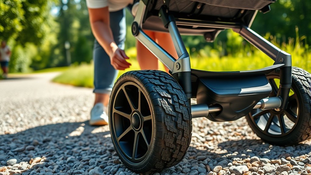 air filled tires solid suspension